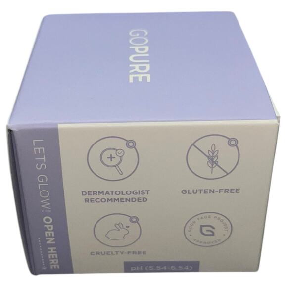 GoPure Tighten And Lift Neck Cream Anti Aging Wrinkle Firming 1.7 oz Full New - Picture 2 of 7